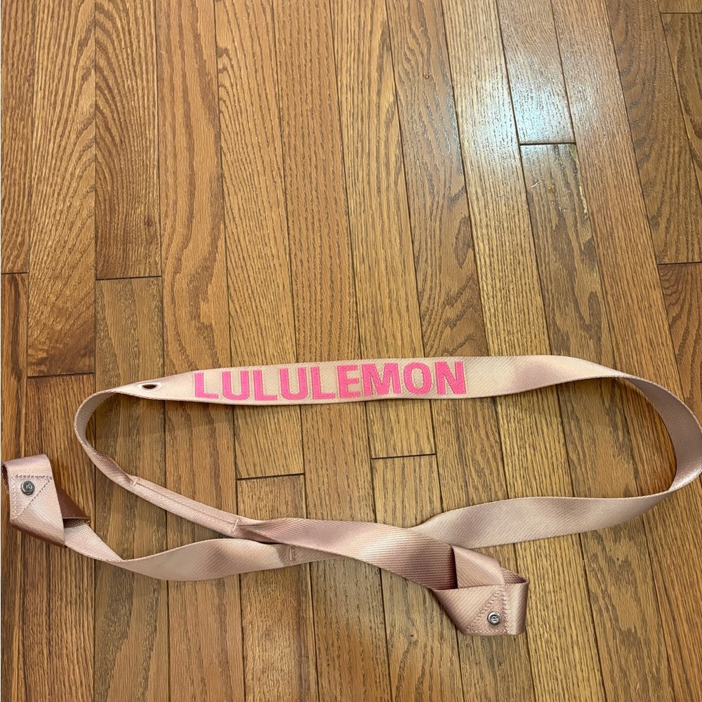 lululemon athletica Pink and Tan Belt